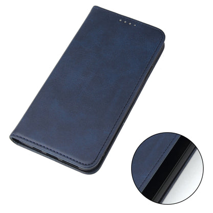 For iPhone 11 Calf Texture Magnetic Horizontal Flip Leather Case with Holder & Card Slots & Wallet (Blue) - iPhone 11 Cases by buy2fix | Online Shopping UK | buy2fix