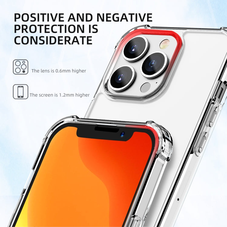 For iPhone 13 Pro iPAKY Crystal Clear Series Transparent Shockproof TPU + PC Protective Case - iPhone 13 Pro Cases by iPAKY | Online Shopping UK | buy2fix