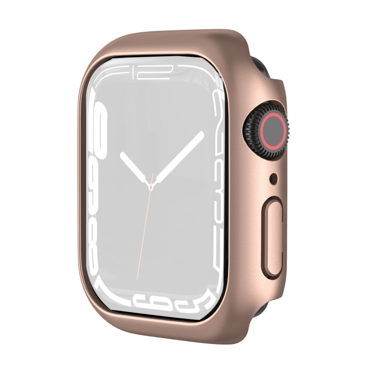 Shockproof TPU Protective Case For Apple Watch Series 9 / 8 / 7 45mm(Rose Gold) - Watch Cases by buy2fix | Online Shopping UK | buy2fix