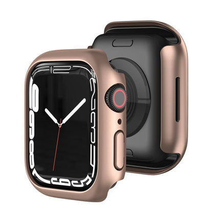 Shockproof TPU Protective Case For Apple Watch Series 9 / 8 / 7 45mm(Rose Gold) - Watch Cases by buy2fix | Online Shopping UK | buy2fix