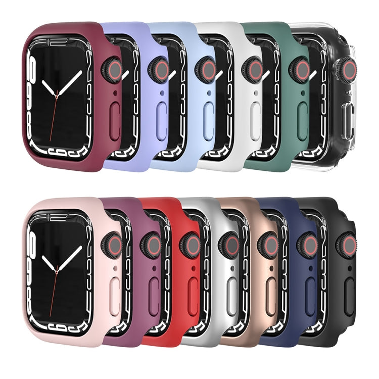 Shockproof TPU Protective Case For Apple Watch Series 9 / 8 / 7 45mm(Dark Red) - Watch Cases by buy2fix | Online Shopping UK | buy2fix