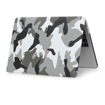 For MacBook Retina 12 inch A1534 Camouflage Pattern Laptop Water Decals PC Protective Case(Grey Camouflage) - MacBook Cases by buy2fix | Online Shopping UK | buy2fix