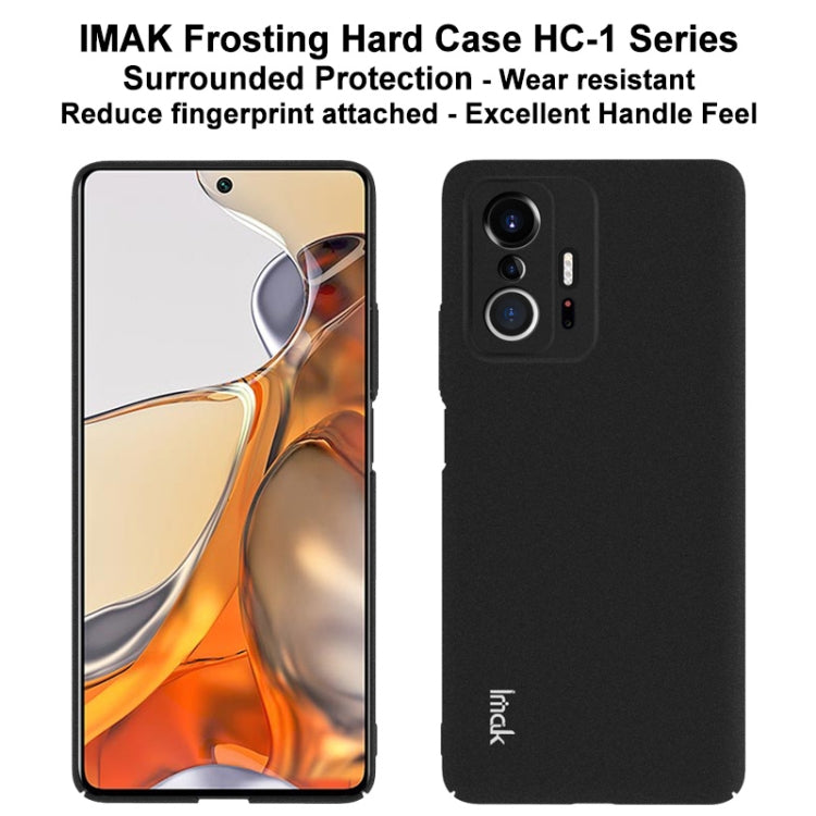 For Xiaomi Mi 11T / Mi 11T Pro IMAK HC-1 Series Frosted Hard Phone Case(Black) - Xiaomi Cases by imak | Online Shopping UK | buy2fix