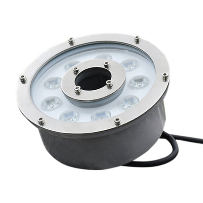 9W Landscape Ring LED Aluminum Alloy Underwater Fountain Light(White Light) - Underwater Lights by buy2fix | Online Shopping UK | buy2fix