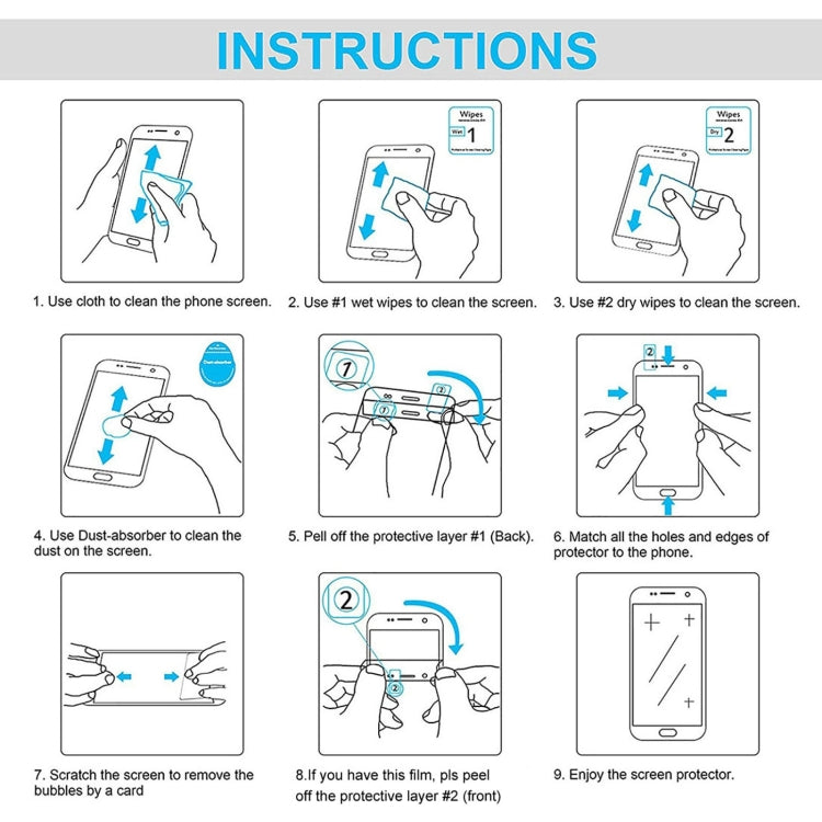 10 PCS 0.26mm 9H 2.5D Tempered Glass Film For Doogee X55 - For Doogee by buy2fix | Online Shopping UK | buy2fix