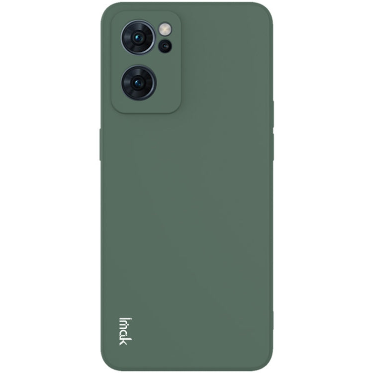 For OPPO Reno7 5G imak UC-4 Series Straight Edge TPU Soft Protective Case(Dark Green) - OPPO Cases by imak | Online Shopping UK | buy2fix