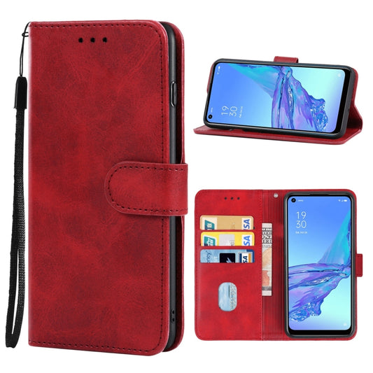 Leather Phone Case For OPPO A53 4G 2020(Red) - OPPO Cases by buy2fix | Online Shopping UK | buy2fix