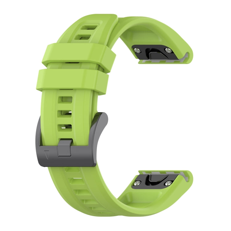 For Garmin Fenix 7 Quick Release Silicone Watch Band(Green) - Watch Bands by buy2fix | Online Shopping UK | buy2fix