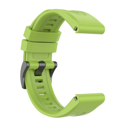 For Garmin Fenix 7 Quick Release Silicone Watch Band(Green) - Watch Bands by buy2fix | Online Shopping UK | buy2fix