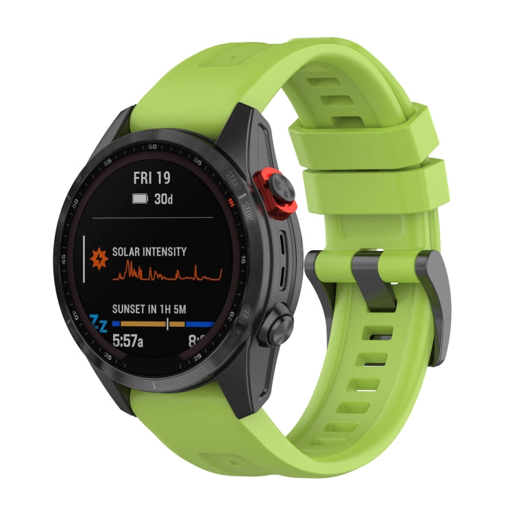 For Garmin Fenix 7S Quick Release Silicone Watch Band(Green) - Watch Bands by buy2fix | Online Shopping UK | buy2fix