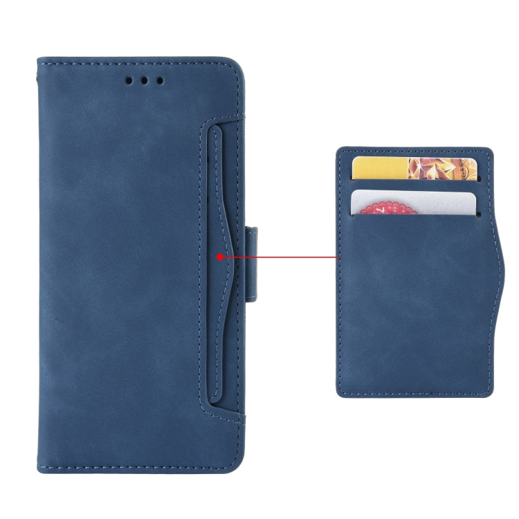 For Ulefone Note 12P Skin Feel Calf Pattern Leather Phone Case(Blue) - Ulefone Cases by buy2fix | Online Shopping UK | buy2fix