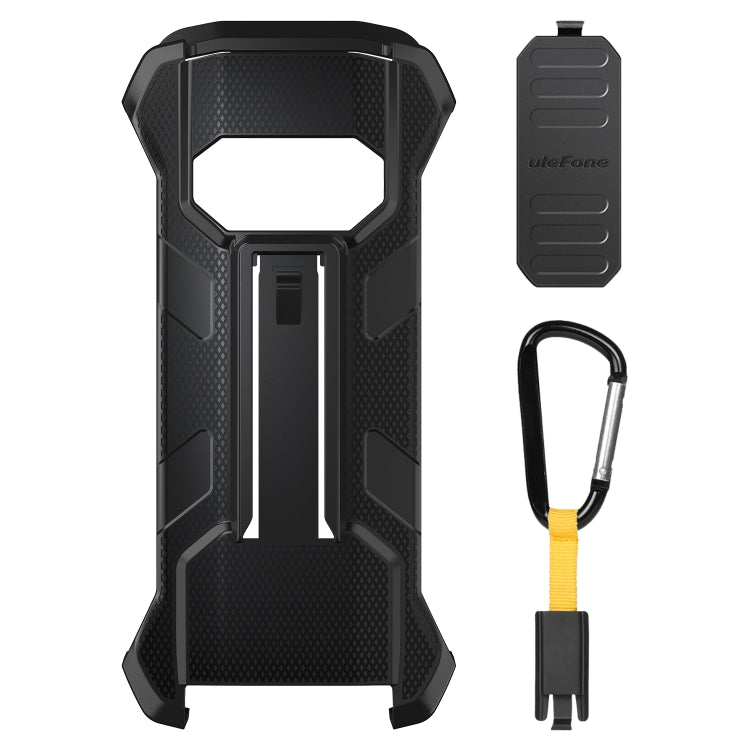 For Ulefone Power Armor 15 Ulefone Back Clip Phone Case with Carabiner (Black) - Ulefone Cases by Ulefone | Online Shopping UK | buy2fix