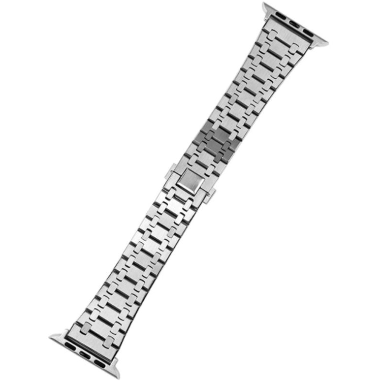 Oak Three Strains Metal Watch Band For Apple Watch Ultra 49mm&Watch Ultra 2 49mm / Series 9&8&7 45mm / SE 3&SE 2&6&SE&5&4 44mm / 3&2&1 42mm - Watch Bands by buy2fix | Online Shopping UK | buy2fix