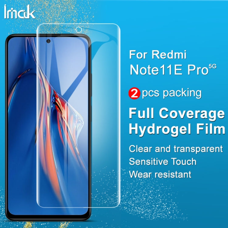 For Xiaomi Redmi Note 11E Pro 5G / Note 11 Pro 4G / 5G / Note 11 Pro+ 5G 2 PCS IMAK Curved Full Screen Hydrogel Film Front Protector -  by imak | Online Shopping UK | buy2fix