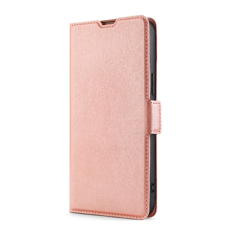 For Blackview A55 Pro Ultra-thin Voltage Side Buckle PU + TPU Leather Phone Case(Rose Gold) - More Brand by buy2fix | Online Shopping UK | buy2fix