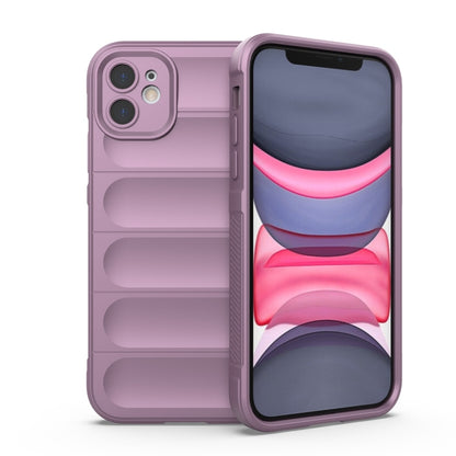 For iPhone 11 Magic Shield TPU + Flannel Phone Case (Purple) - iPhone 11 Cases by buy2fix | Online Shopping UK | buy2fix