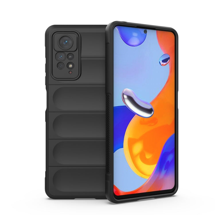 For Xiaomi Redmi Note 11 Pro International Magic Shield TPU + Flannel Phone Case(Black) - Xiaomi Cases by buy2fix | Online Shopping UK | buy2fix