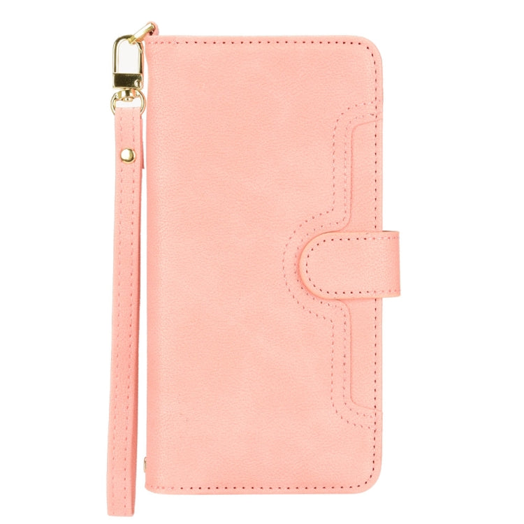 For Doogee S88 Pro / S88 Plus Litchi Texture Zipper Leather Phone Case(Pink) - Doogee Cases by buy2fix | Online Shopping UK | buy2fix