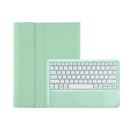 C12B Detachable Pen Slot Bluetooth Keyboard Leather Tablet Case For iPad Pro 12.9 inch 2021/2020/2018(Mint Green) - For iPad Pro by buy2fix | Online Shopping UK | buy2fix