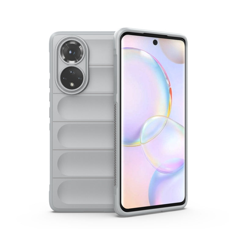 For Huawei Nova 9/Honor 50 Magic Shield TPU + Flannel Phone Case(Grey) - Huawei Cases by buy2fix | Online Shopping UK | buy2fix