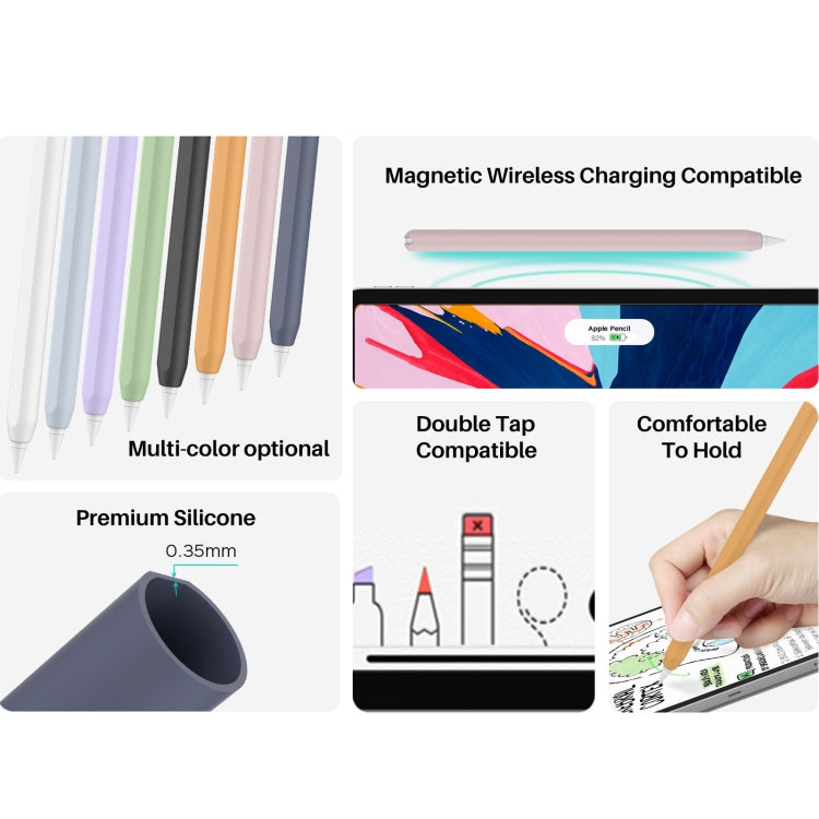 DUX DUCIS Stoyobe Ultra-thin Silicone Protective Case for Apple Pencil Pro / 2(Purple) - Pencil Accessories by DUX DUCIS | Online Shopping UK | buy2fix