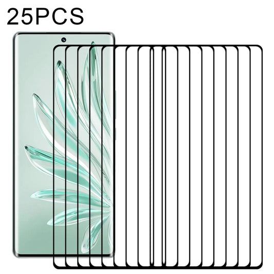 25 PCS 3D Curved Edge Full Screen Tempered Glass Film For Honor 70 - Honor Tempered Glass by buy2fix | Online Shopping UK | buy2fix