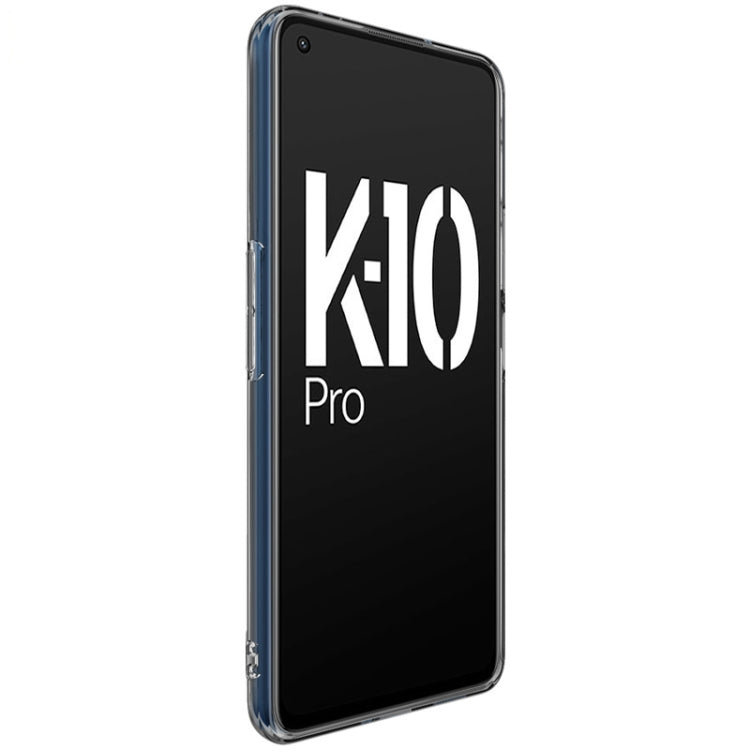 For OPPO K10 Pro 5G imak UX-5 Series Transparent Shockproof TPU Phone Case(Transparent Black) - OPPO Cases by imak | Online Shopping UK | buy2fix