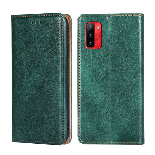 For Ulefone Note 12P Gloss Oil Solid Color Magnetic Flip Leather Phone Case(Green) - Ulefone Cases by buy2fix | Online Shopping UK | buy2fix
