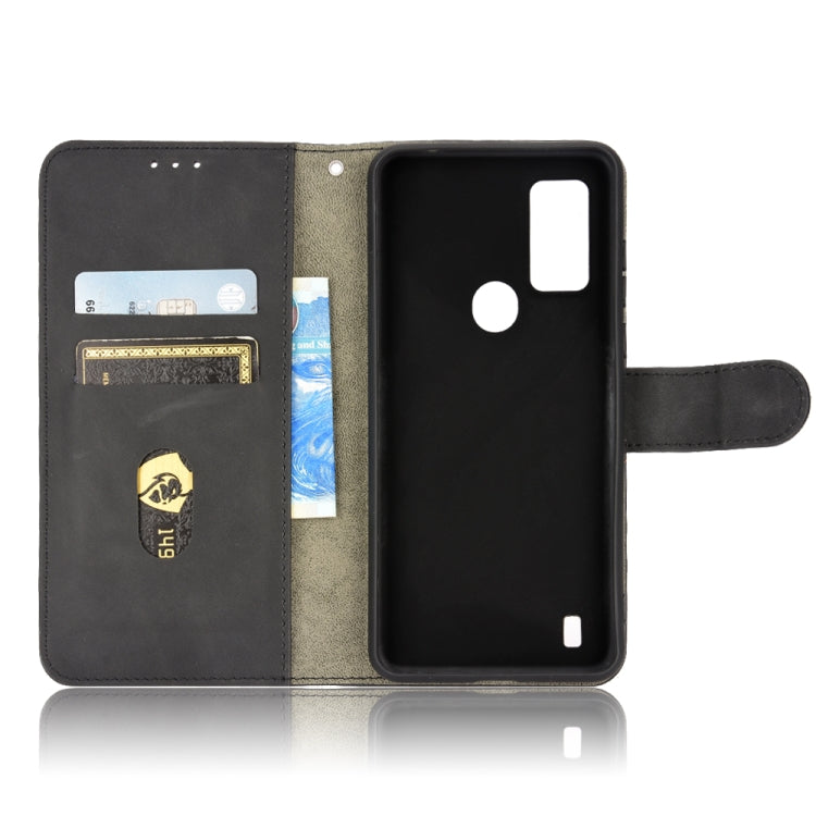 For Blackview A50 Skin Feel Magnetic Flip Leather Phone Case(Black) - More Brand by buy2fix | Online Shopping UK | buy2fix