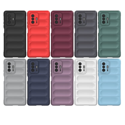 For Xiaomi 11T Magic Shield TPU + Flannel Phone Case(White) - Xiaomi Cases by buy2fix | Online Shopping UK | buy2fix