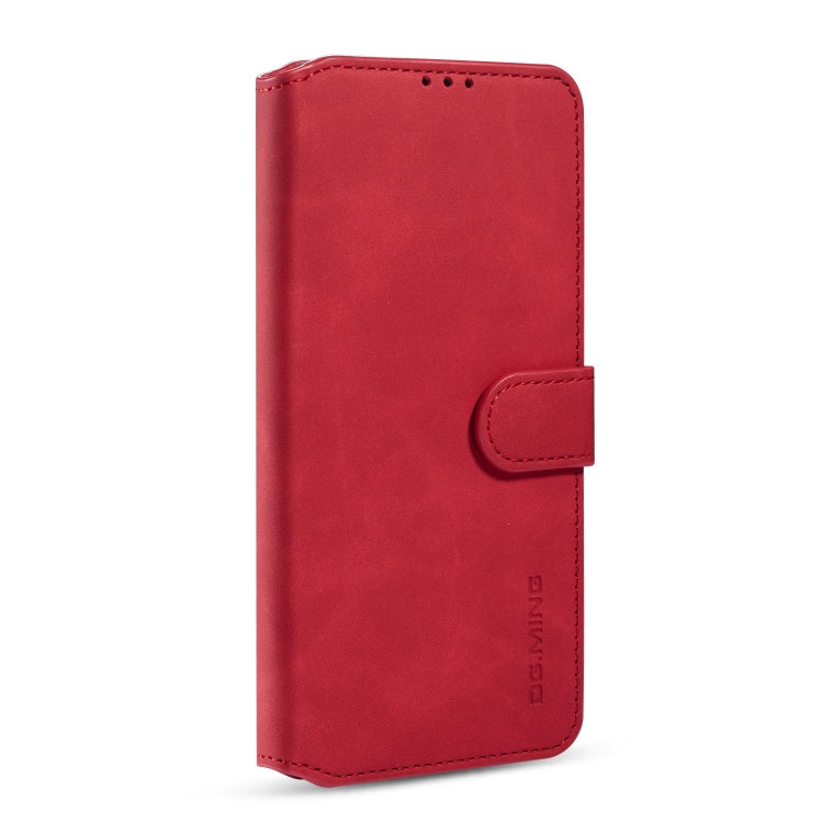 For Galaxy A71 DG.MING Retro Oil Side Horizontal Flip Case with Holder & Card Slots & Wallet(Red) - Galaxy Phone Cases by DG.MING | Online Shopping UK | buy2fix