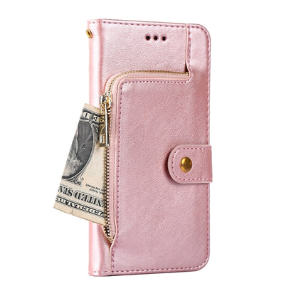 For Blackview A55 Pro Zipper Bag Leather Phone Case(Rose Gold) - More Brand by buy2fix | Online Shopping UK | buy2fix