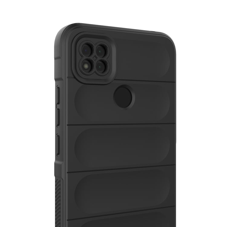 For Xiaomi Redmi 9C Magic Shield TPU + Flannel Phone Case(Grey) - Xiaomi Cases by buy2fix | Online Shopping UK | buy2fix