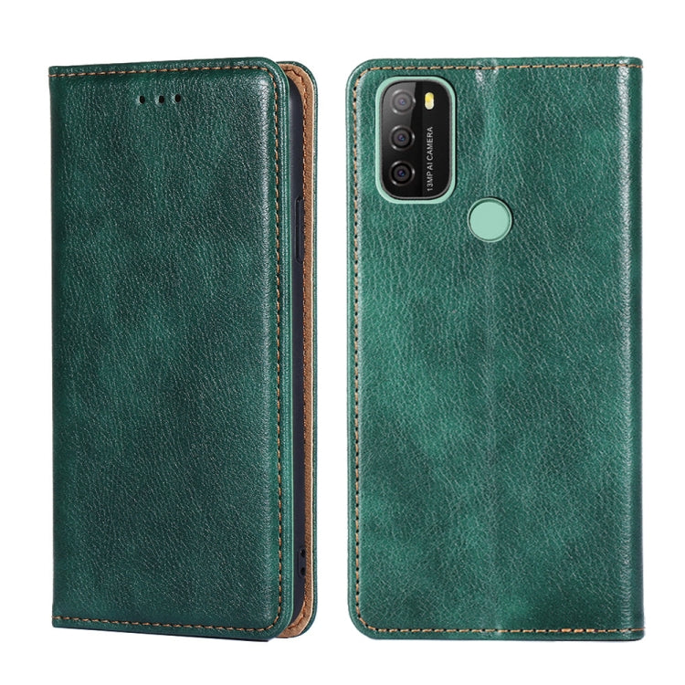 For Blackview A70 Gloss Oil Solid Color Magnetic Leather Phone Case(Green) - More Brand by buy2fix | Online Shopping UK | buy2fix