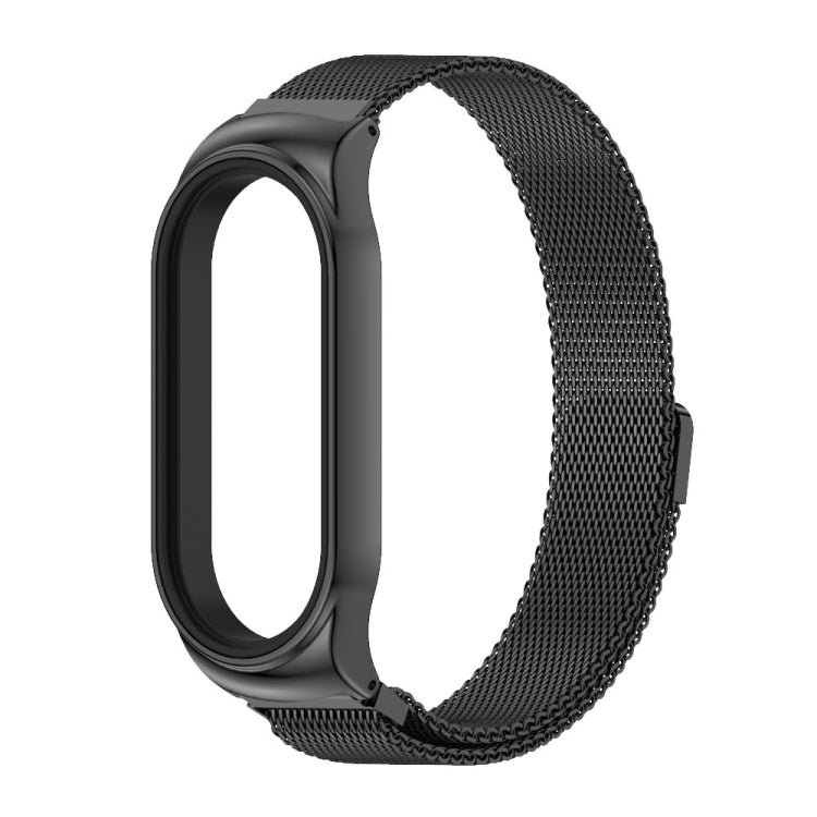 For Xiaomi Mi Band 7 / 7 NFC MIJOBS CS Milan Magnetic Stainless Steel Watch Band(Black) - Watch Bands by MIJOBS | Online Shopping UK | buy2fix