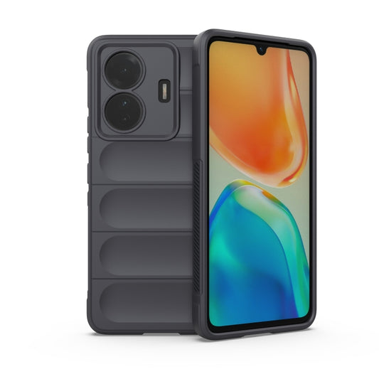 For vivo s15e Magic Shield TPU + Flannel Phone Case(Dark Grey) - vivo Cases by buy2fix | Online Shopping UK | buy2fix