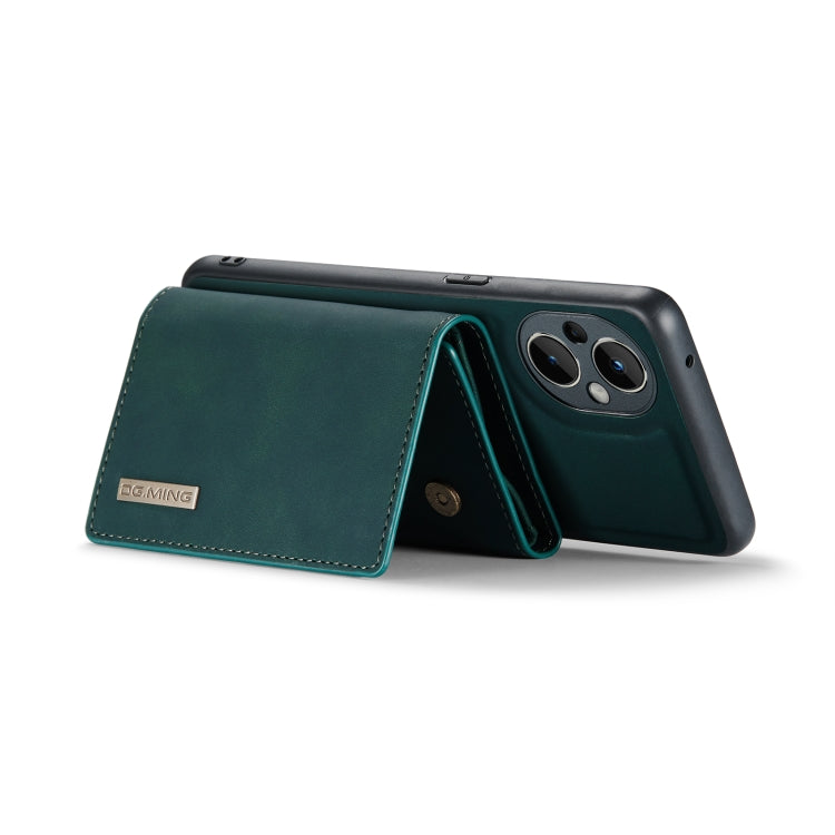 For OnePlus Nord N20 5G DG.MING M1 Series 3-Fold Multi Card Wallet + Magnetic Phone Case(Green) - OnePlus Cases by DG.MING | Online Shopping UK | buy2fix