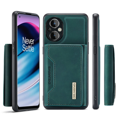 For OnePlus Nord N20 5G DG.MING M2 Series 3-Fold Multi Card Bag Phone Case(Green) - OnePlus Cases by DG.MING | Online Shopping UK | buy2fix