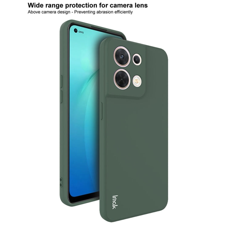 For OPPO Reno8 5G / Reno8 Pro 5G Global IMAK UC-4 Series Straight Edge TPU Soft Protective Case(Dark Green) - OPPO Cases by imak | Online Shopping UK | buy2fix