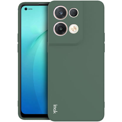 For OPPO Reno8 Pro 5G IMAK UC-4 Series Straight Edge TPU Soft Protective Case(Dark Green) - OPPO Cases by imak | Online Shopping UK | buy2fix