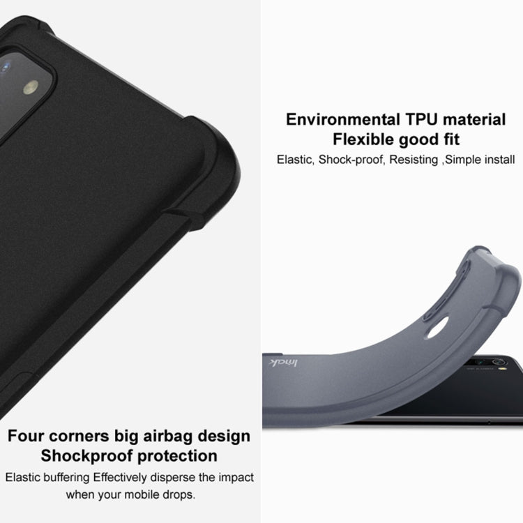 For Xiaomi Redmi Note 11 4G Overseas Version / Note 11S 4G Overseas VersionIMAK All-inclusive Shockproof Airbag TPU Phone Case with Screen Protector (Matte Black) - Xiaomi Cases by imak | Online Shopping UK | buy2fix