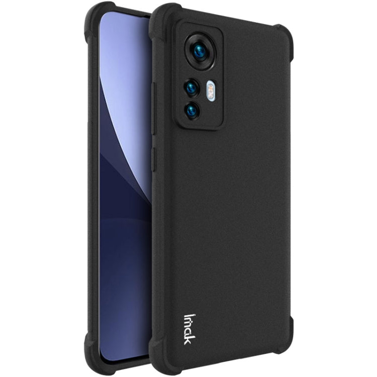 For Xiaomi 12 / 12X IMAK All-inclusive Shockproof Airbag TPU Phone Case with Screen Protector (Matte Black) - Xiaomi Cases by imak | Online Shopping UK | buy2fix