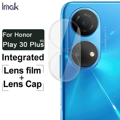 For Honor Play 30 Plus 5G / X7 2022 imak Integrated Rear Camera Lens Tempered Glass Film with Lens Cap - vivo Tempered Glass by imak | Online Shopping UK | buy2fix