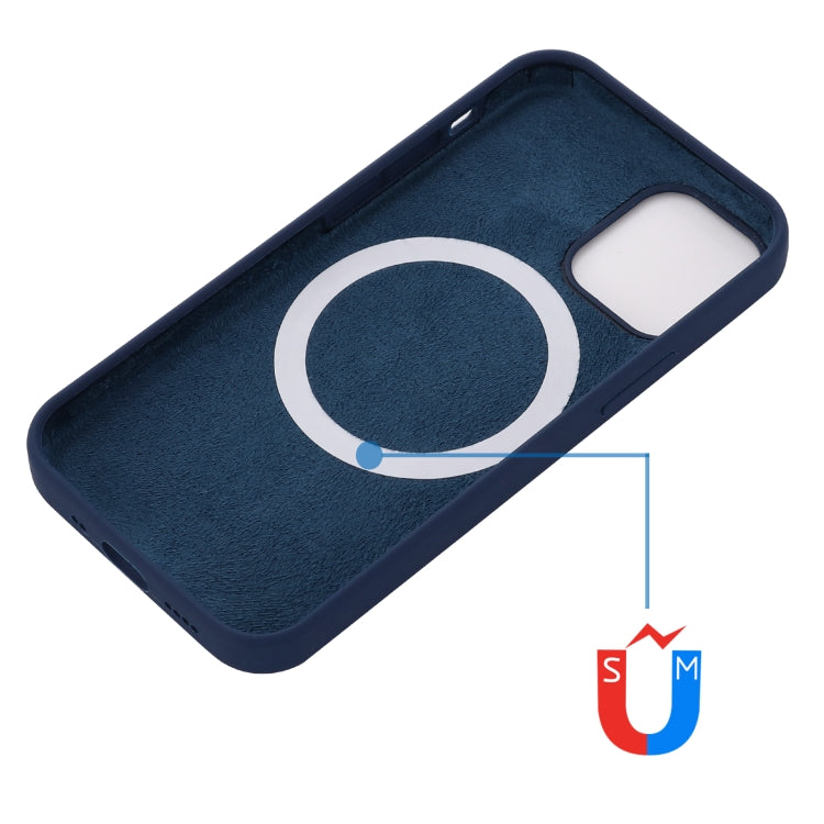 For iPhone 14 Plus Shockproof Silicone Magsafe Case (Navy Blue) - iPhone 14 Plus Cases by buy2fix | Online Shopping UK | buy2fix