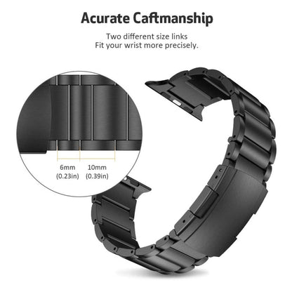 Titanium Alloy Watch Band For Apple Watch Series 9&8&7 41mm / SE 3&SE 2&6&SE&5&4 40mm / 3&2&1 38mm(Silver) - Watch Bands by buy2fix | Online Shopping UK | buy2fix