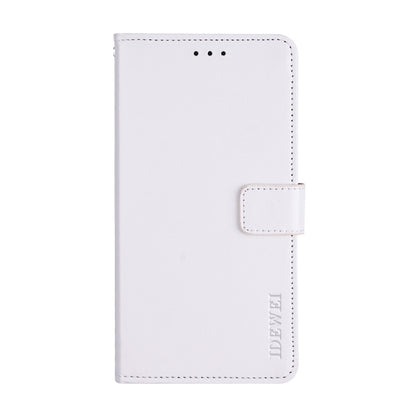 For Doogee X90 idewei Crazy Horse Texture Horizontal Flip Leather Case with Holder & Card Slots & Wallet(White) - More Brand by idewei | Online Shopping UK | buy2fix