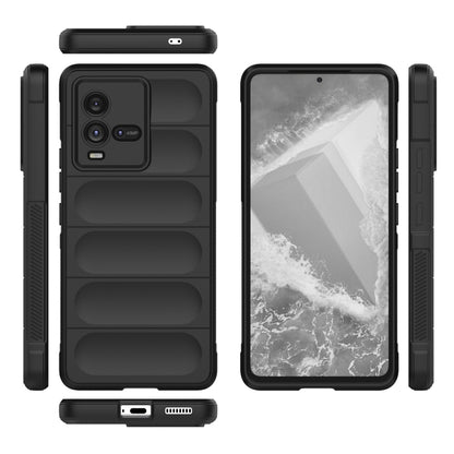 For vivo iQOO 10 5G Magic Shield TPU + Flannel Phone Case(Dark Grey) - vivo Cases by buy2fix | Online Shopping UK | buy2fix