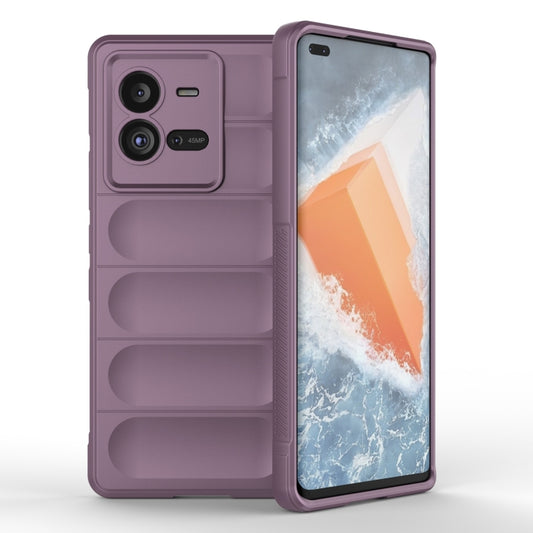For vivo iQOO 10 Pro 5G Magic Shield TPU + Flannel Phone Case(Purple) - vivo Cases by buy2fix | Online Shopping UK | buy2fix