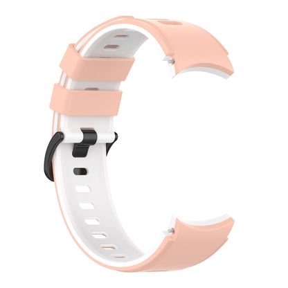 For Samsung Galaxy Watch5 Pro 45mm/5 44mm/5 40mm Two-color Silicone Strap Watch Band(Pink White) - Watch Bands by buy2fix | Online Shopping UK | buy2fix