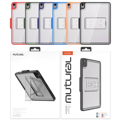 Mutural Transparent Holder Tablet Case For iPad Air 2022/ 2020 10.9(Orange) - iPad Air (2022) / (2020) 10.9 Cases by Mutural | Online Shopping UK | buy2fix